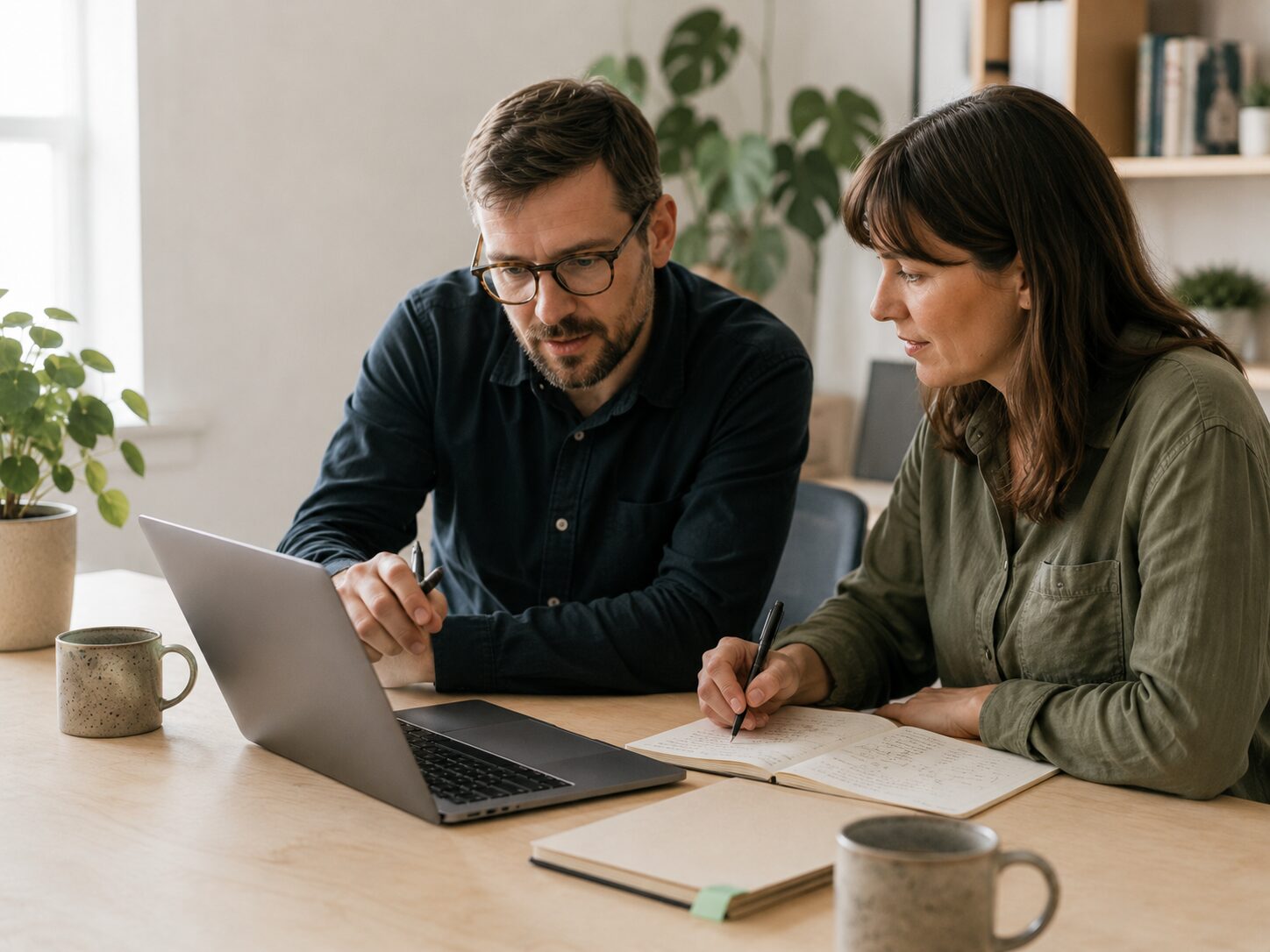 Support engineer talking a customer through their setup